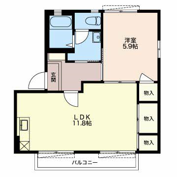 コモンシティ前島Ｄの間取り