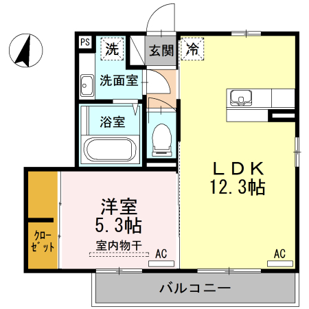 エスポワールかまたの間取り