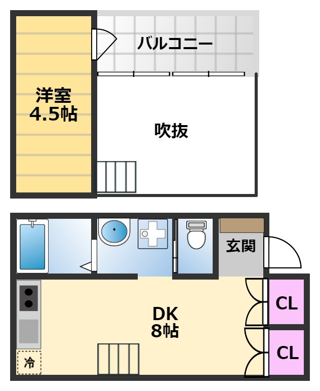 シャルムヴィラの間取り