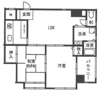 明石市松の内のマンションの間取り