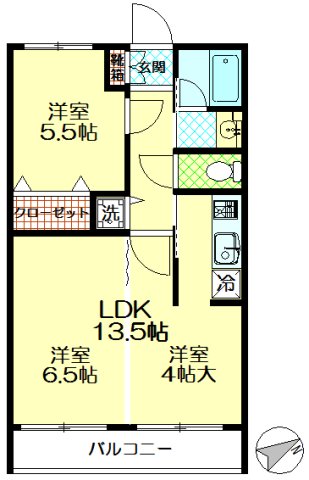 ティグレ131(イチサンイチ)の間取り