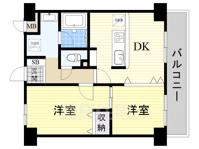 コンフォールエスティオの間取り