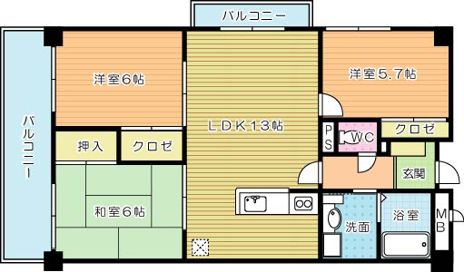 サンシティアヴァンテの間取り