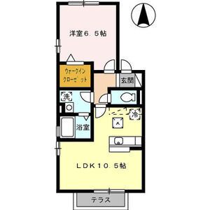 名古屋市南区星宮町のアパートの間取り