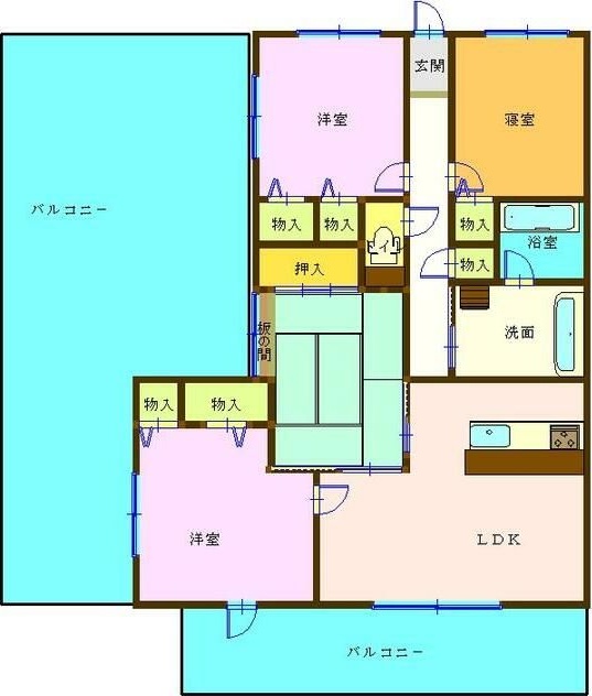 ライオンズマンション徳島佐古六番町の間取り