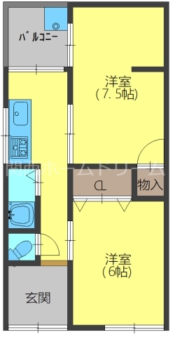 【宝町平屋の間取り】