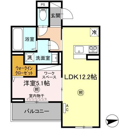 PREMILIFE都町18の間取り