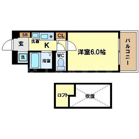 エステムコート大阪・中之島南の間取り