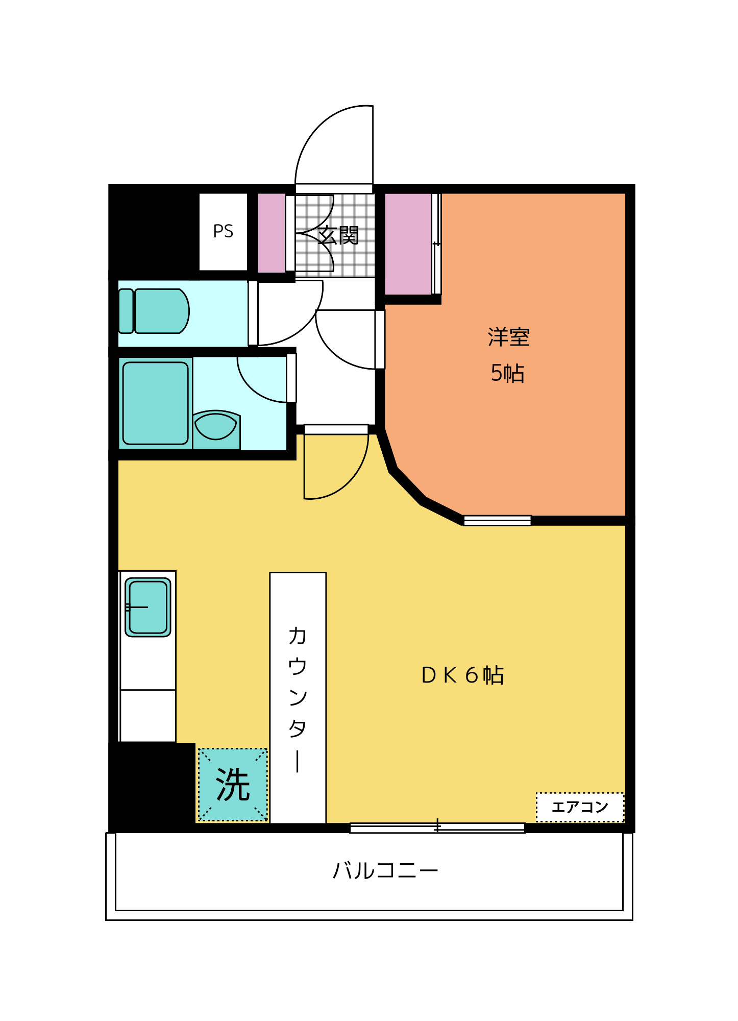 アリュール若草の間取り