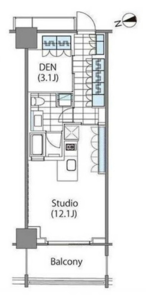 コンフォリア新宿イーストサイドタワーの間取り