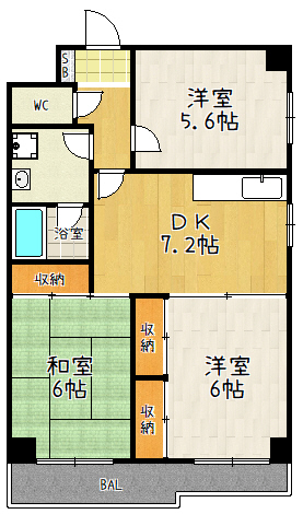 ボナセーラ竹田の間取り