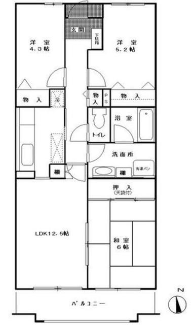 ピュアグレイス宮崎台の間取り