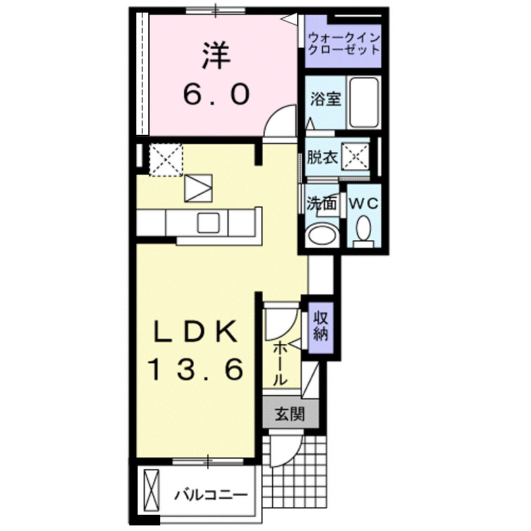 リューナ　Ｂの間取り