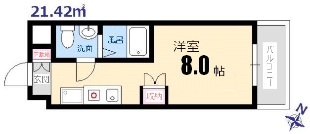 レジディア比治山公園の間取り