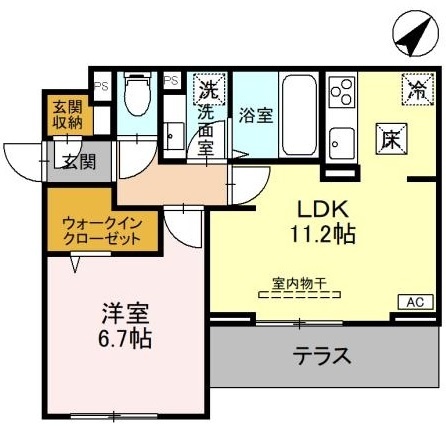 さいたま市北区宮原町のアパートの間取り