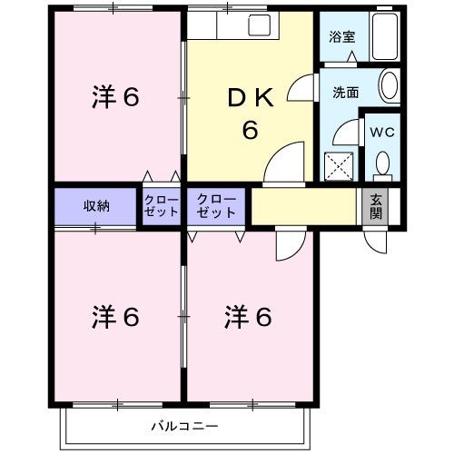 セジュール高崎Ｄ棟の間取り