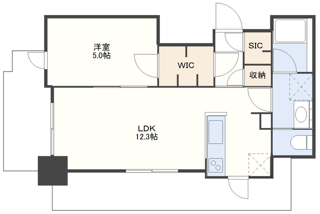 RJRプレシア浦上クロスの間取り