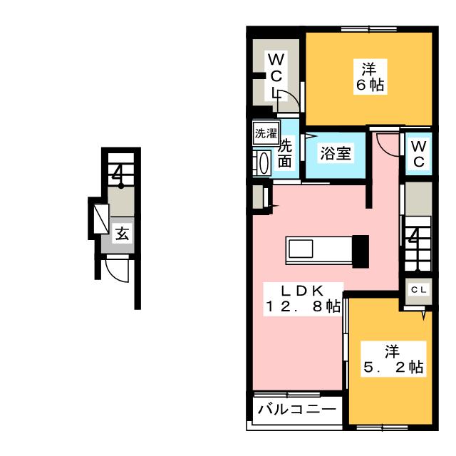 【シックス　ストーンの間取り】