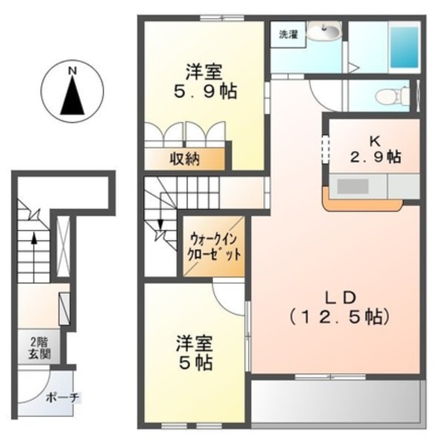 パレス花ノ木の間取り