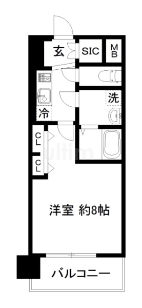 エステムコート京都西大路の間取り