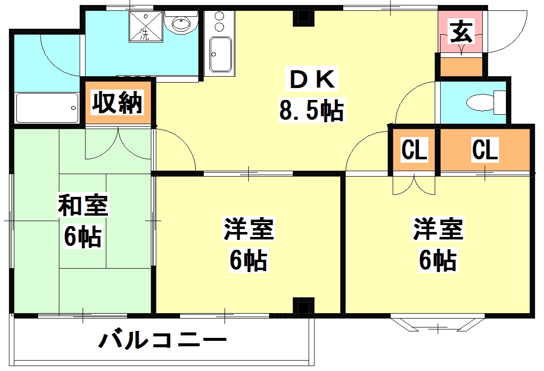 ハイムシルクの間取り