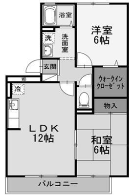 サンシャインハイツ　Ａ棟の間取り