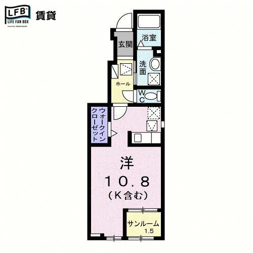 桜庵　Ａの間取り