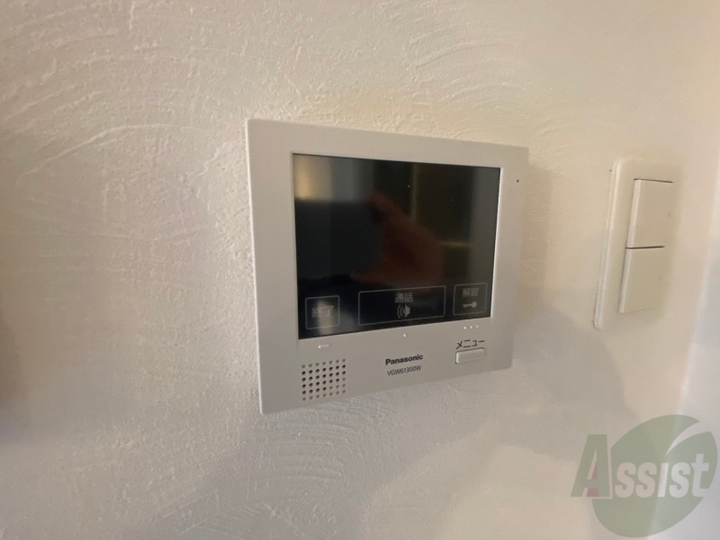 セキュリティ　インターホンは通話ができるので急な訪問があっても安心です。