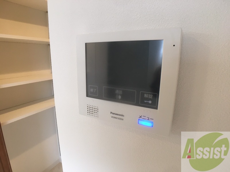 セキュリティ　インターホンは通話ができるので急な訪問があっても安心です。