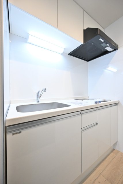 キッチン　コンパクトなキッチンで掃除もラクラク