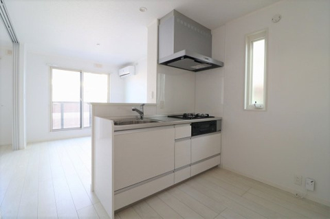 キッチン　※同建築会社の施工アパート ※参考イメージのため、現況優先と