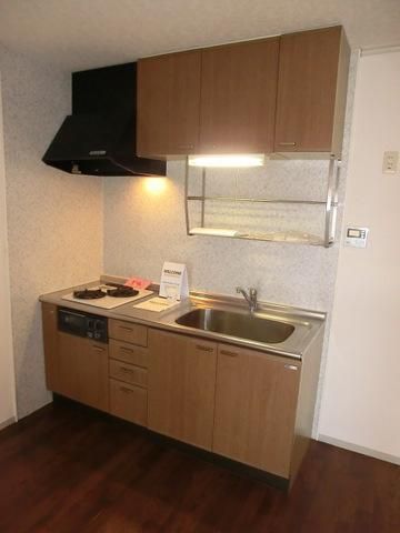 キッチン　グリル付き２口ガスキッチン