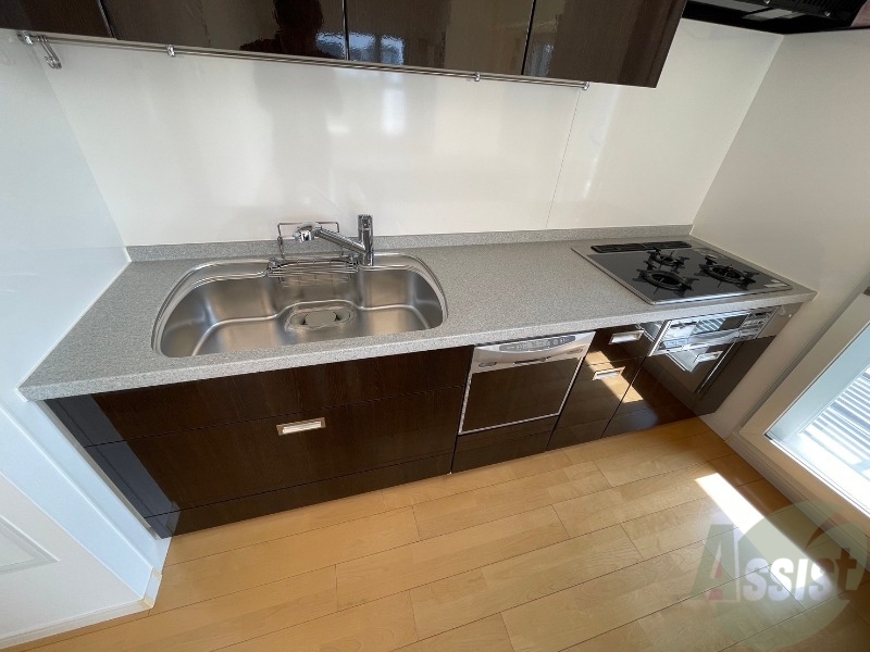 キッチン　清潔感がありお洒落なキッチンになっていました！