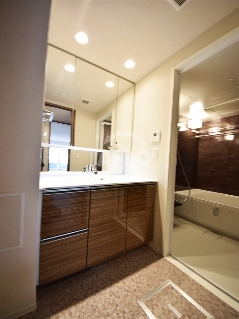 洗面設備　ローレルタワー心斎橋　独立洗面台