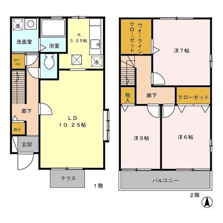 ドゥエル大泉学園 ABの間取り写真