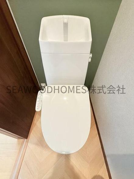 トイレ　温水洗浄便座で冬もひんやりしません。