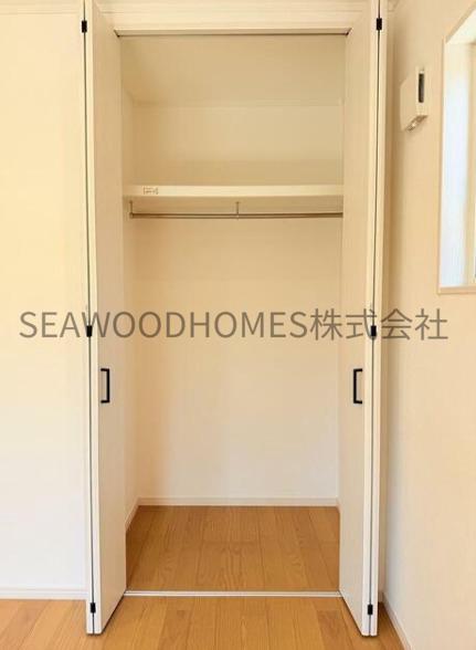 収納　各部屋にクローゼット完備でプライベートを確保。