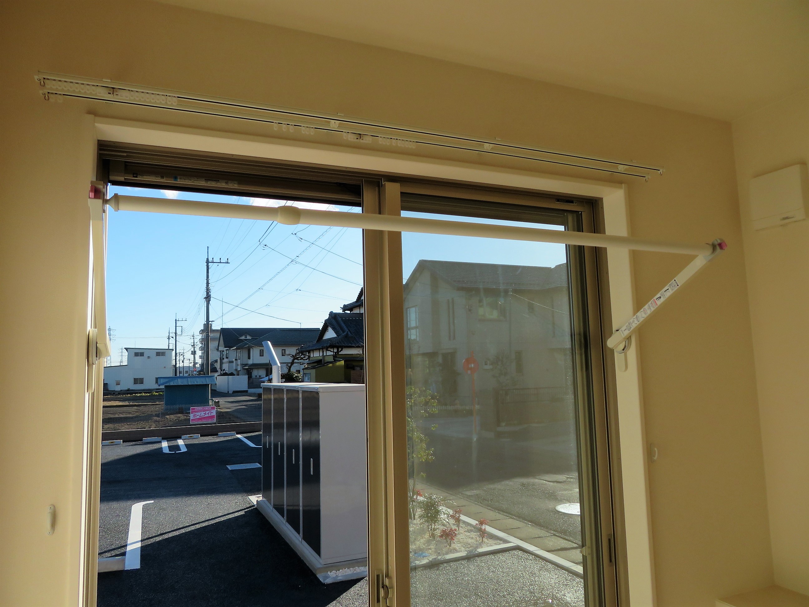その他設備　室内用物干しで雨の日も安心♪
