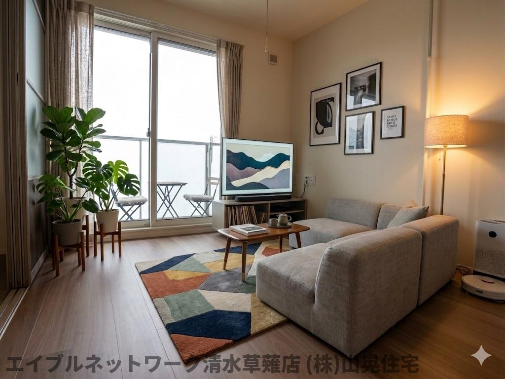 居室・リビング　同イメージ　家具備品はイメージで、実際の物件には含まれません