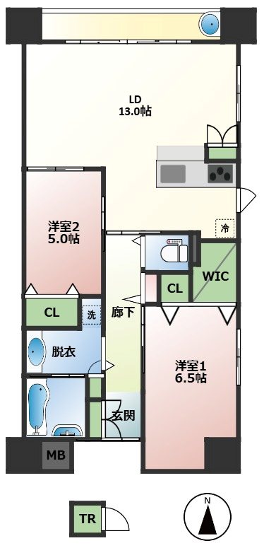 グレースオークス岡山の間取り写真