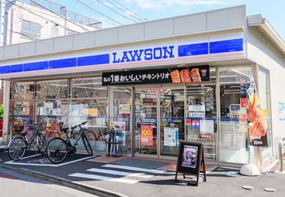 コンビニ　ローソン品川大崎三丁目店（コンビニ）まで214m