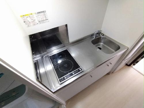 キッチン　シングルレバー設置　シンク広めです♪