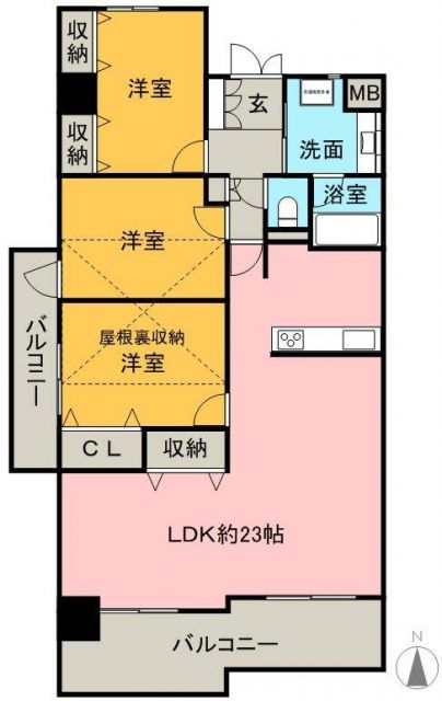 ダイアパレス中前川の間取り写真