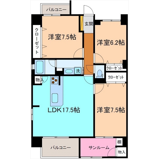フォレスト金沢西泉の間取り写真