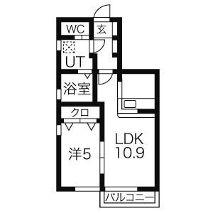 ＪＲ八高線 倉賀野駅 徒歩24分 2階建 築13年の間取り写真