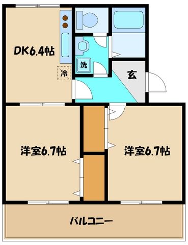 グリーンパルの間取り写真