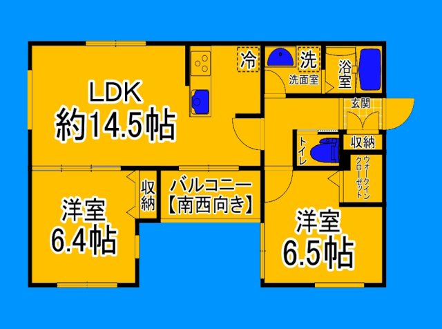 南海高野線 住吉東駅 徒歩4分 3階建 築1年の間取り写真