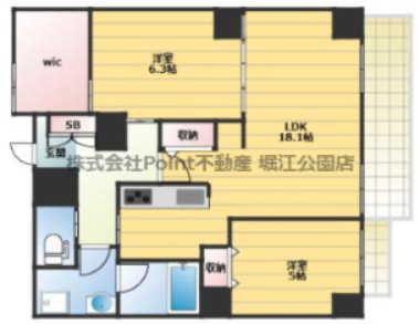 地下鉄長堀鶴見緑地線 西大橋駅 徒歩3分 9階建 築41年の間取り写真
