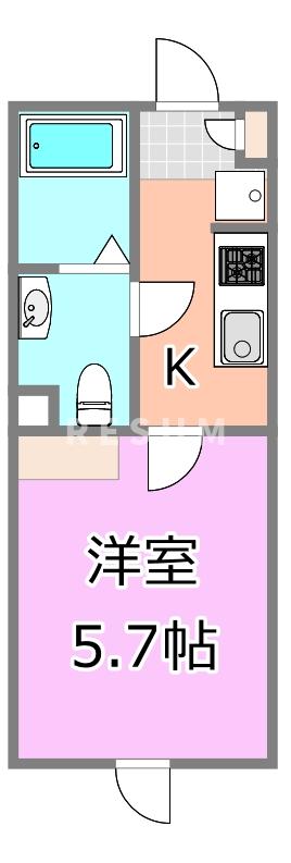 ＪＲ総武線 稲毛駅 徒歩9分 3階建 新築の間取り写真