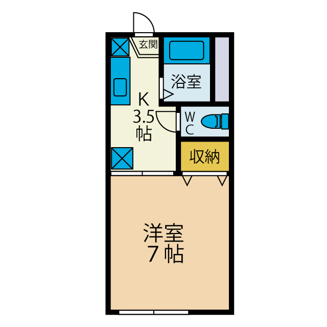 コーポセシオンの間取り写真